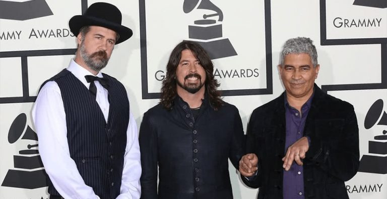 Krist Novoselic, Dave Grohl, and Pat Smear, three of the surving members of Nirvana