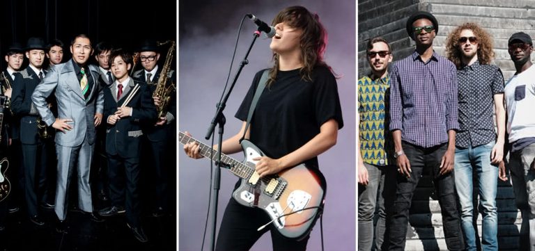 Osaka Monaurail, Courtney Barnett, and The Senegambian Jazz Band, three acts performing at the Queenscliff Music Festival this year