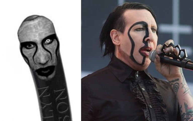 Marilyn Manson is selling 8" dildos with his face on them
