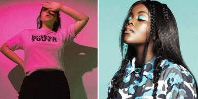 Tia Gostelow and Tkay Maidza, two of triple j's most-played acts this week