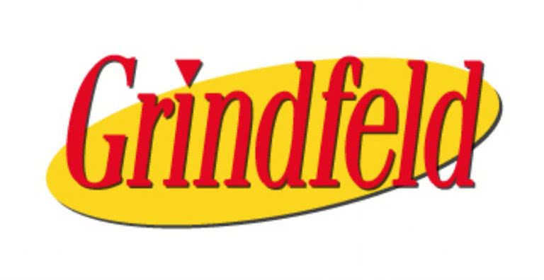 Logo for Seinfeld-inspired death metal band Grindfeld