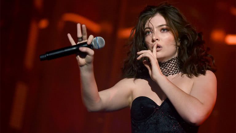 Lorde performing at Coachella