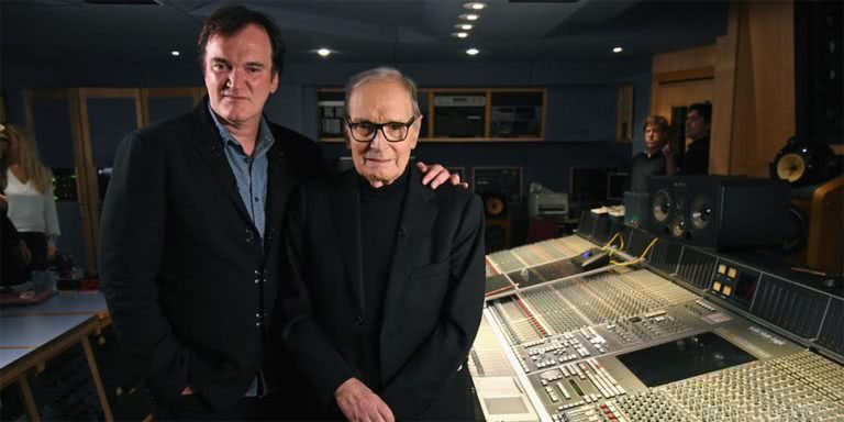 Image of Ennio Morricone and Quentin Tarantino