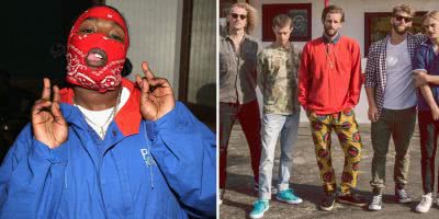 2 panel image of Leikeli47 and The Rubens, two of the most-played acts on triple j this week