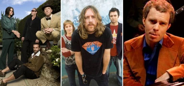 Three panel image of Tool, Spiderbait, and Ben Folds Five, three artists who topped triple j's Hottest 100 of 1996