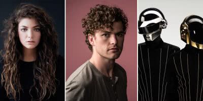 Three panel image of Lorde, Vance Joy, and Daft Punk, three artists who topped triple j's Hottest 100 of 2013