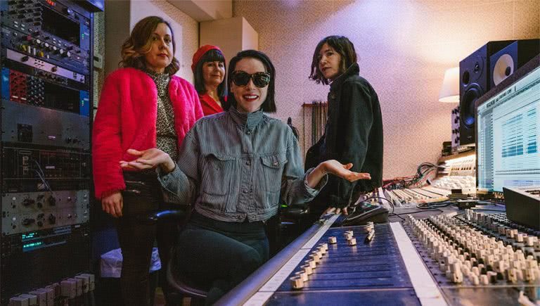 St. Vincent in the studio with Sleater-Kinney