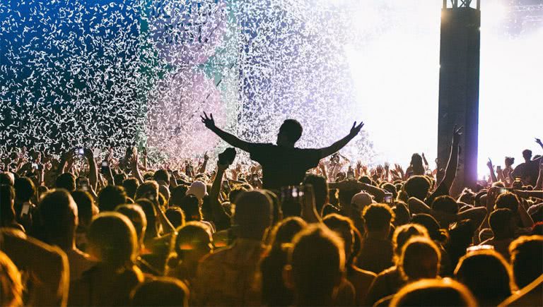 Image of the crowd at the 2019 Laneway Festival