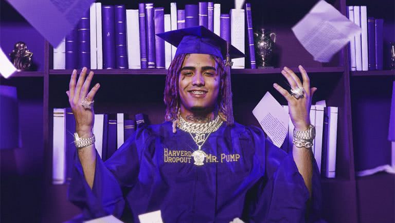 The artwork for Lil Pump's 'The Harverd Dropout'