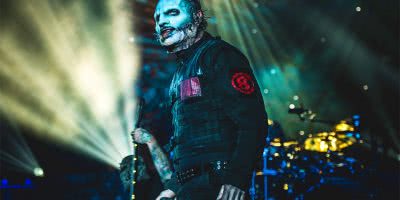 Corey Taylor performing live with Slipknot