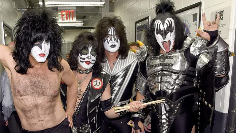 The current lineup of rock icons KISS
