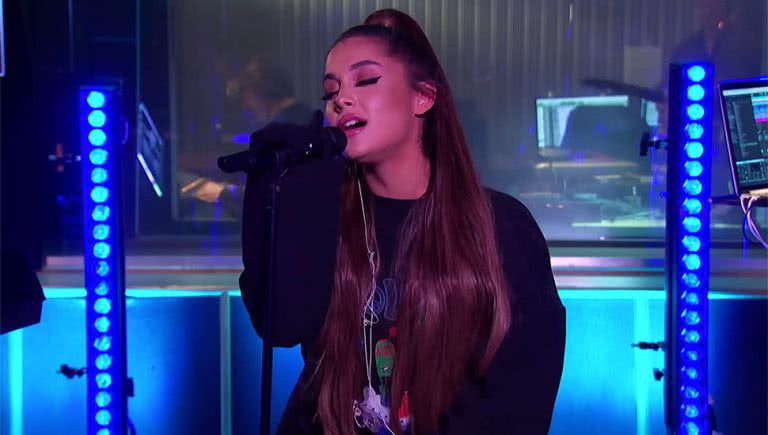 Ariana Grande performing live