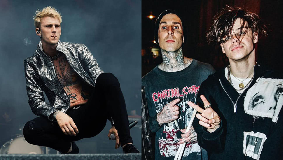 Travis Barker Yungblud and Machine Gun Kelly have released a