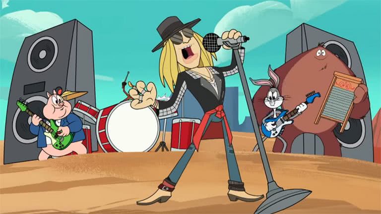 Image of Axl Rose on the 'New Looney Tunes'