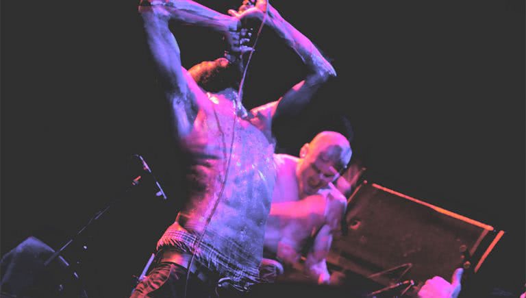 US musical outfit Death Grips performing live