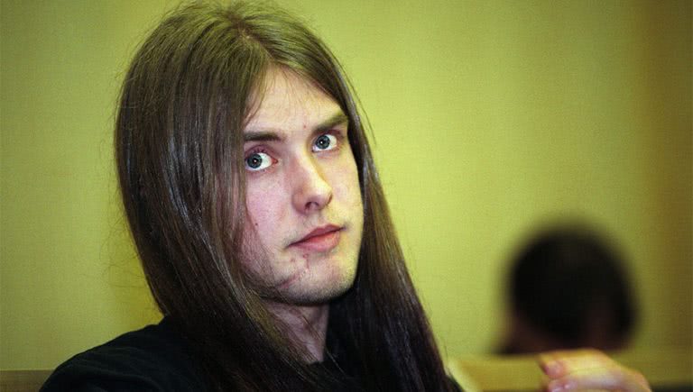 Image of controversial musician and social commentator Varg Vikernes in the '90s