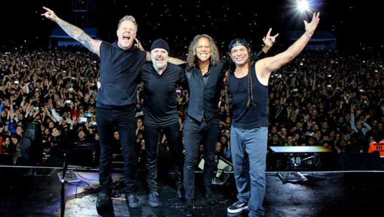 Photo of Metallica performing live