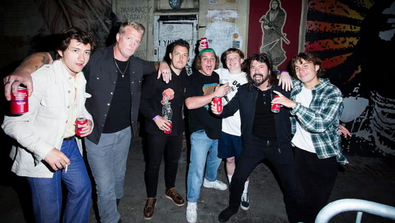 Photo of The Chats, Dave Grohl, Alex Turner and Josh Homme