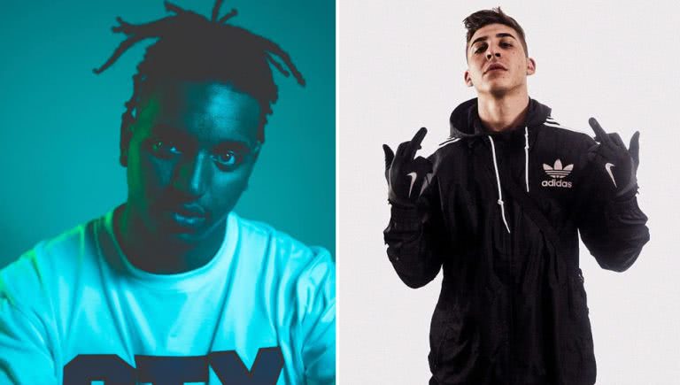 2 panel image of Australian rappers Shadow and ChillinIt