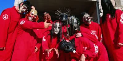 slipknot in red jumpsuits