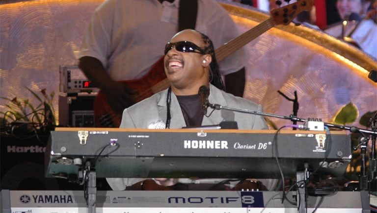 Stevie Wonder performing live in 2006