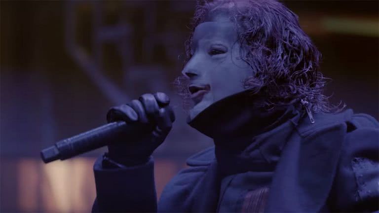Image of Slipknot frontman Corey Taylor from the 'Solway Firth' video