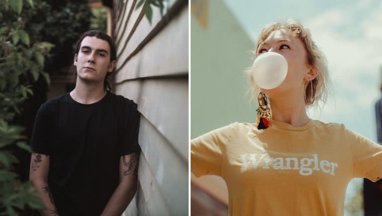 2 panel image of Fenn Wilson and Alana Wilkinson, who both join the 2019 Queenscliff Music Festival lineup