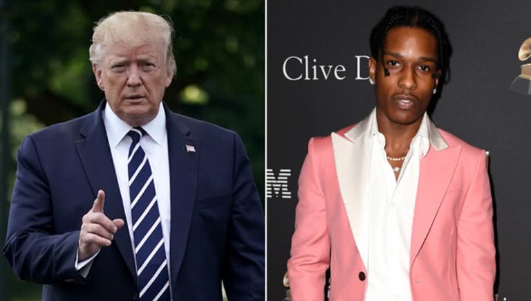 A$AP Rocky and Donald Trump