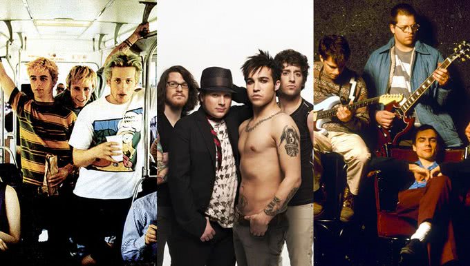 Fall Out Boy Green Day and Weezer