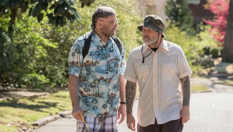 Image of John Travolta and Fred Durst filming 'The Fanatic'