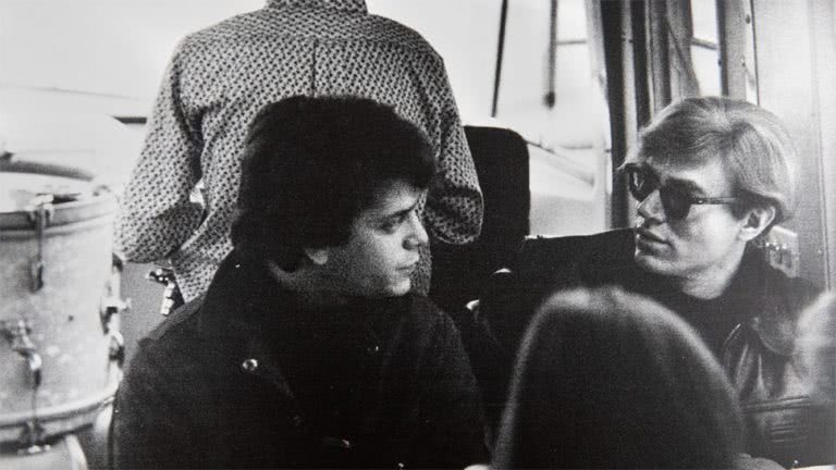 Image of Lou Reed and Andy Warhol