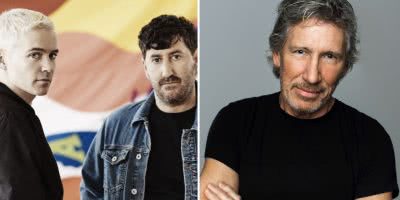2 panel image of The Avalanches and Roger Waters, two artists who took numerous years between albums