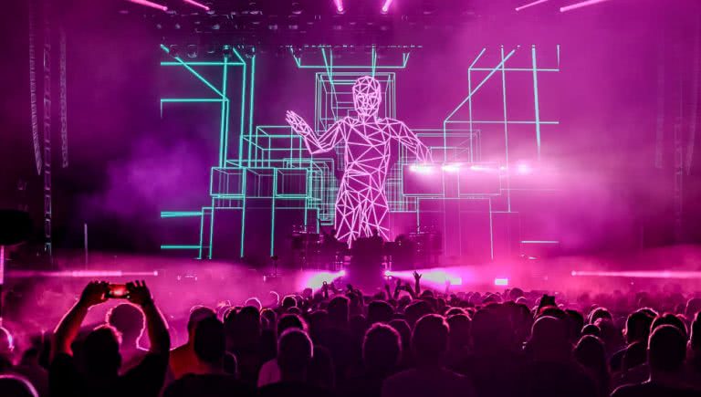 Image of The Chemical Brothers performing live in Sydney
