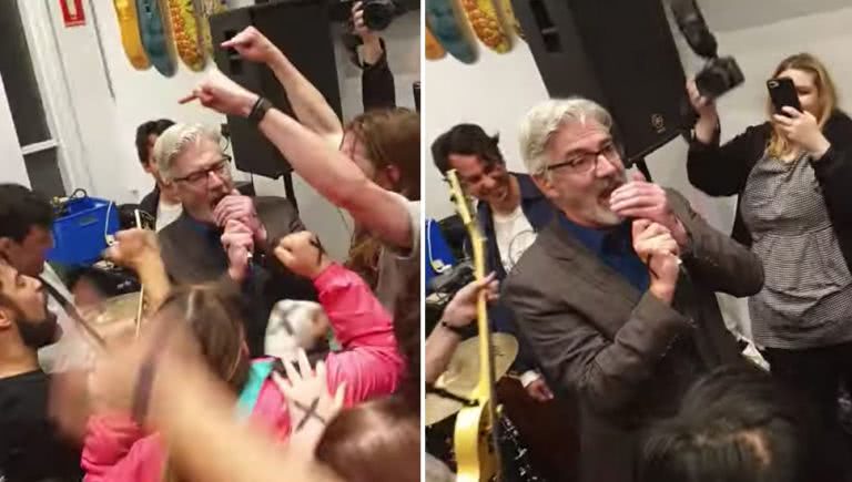 Image of Shaun Micallef performing with Pure Instinct