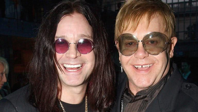 Photo of Ozzy Osbourne and Elton John