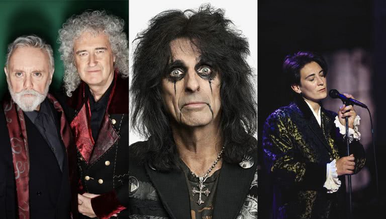 Photo of Queen, Alice Cooper and KD LANG