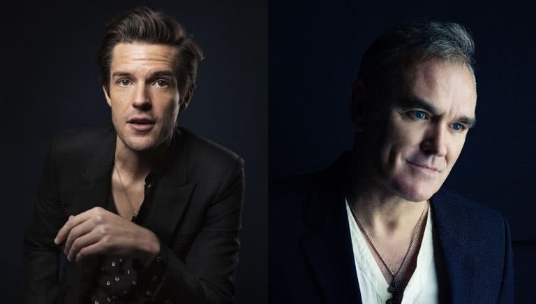 Photo of Brandon Flowers and Morrissey