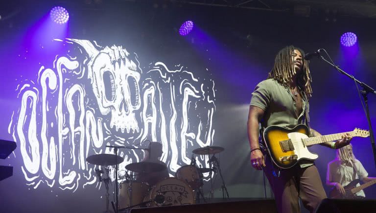Sydney alt-rockers Ocean Alley performing at the 2018 Sydney City Limits.
