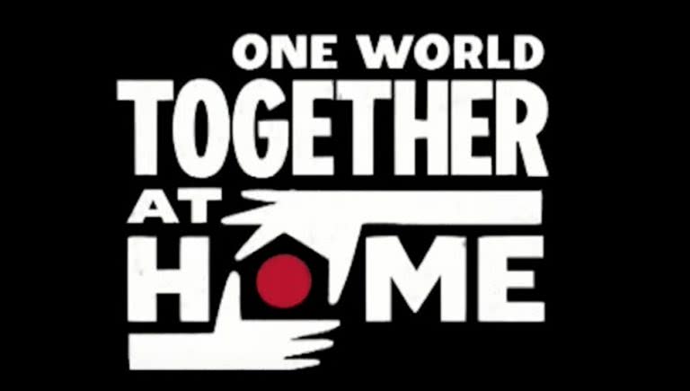 Logo of One World: Together At Home COVID-19 relief benefit
