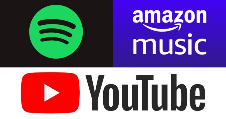 Streaming Platforms Spotify YouTube Amazon