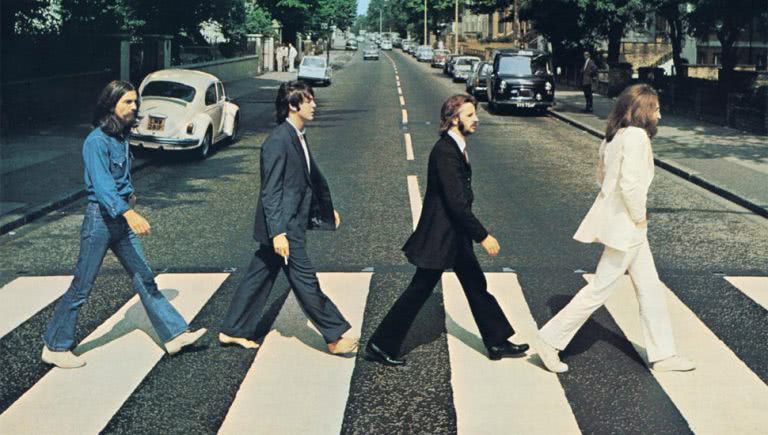 Image of the 'Abbey Road' album cover by The Beatles