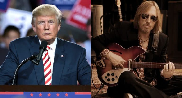 US President Donald Trump and musician Tom Petty
