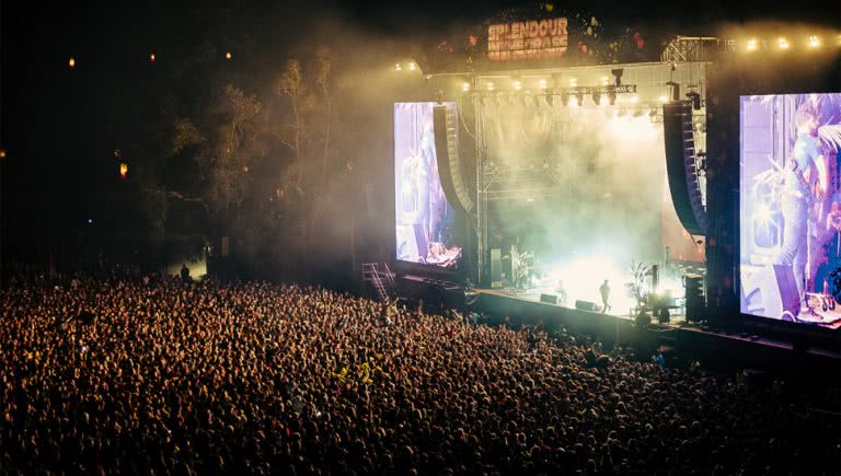 Image of Foals performing at Splendour in the Grass 2019
