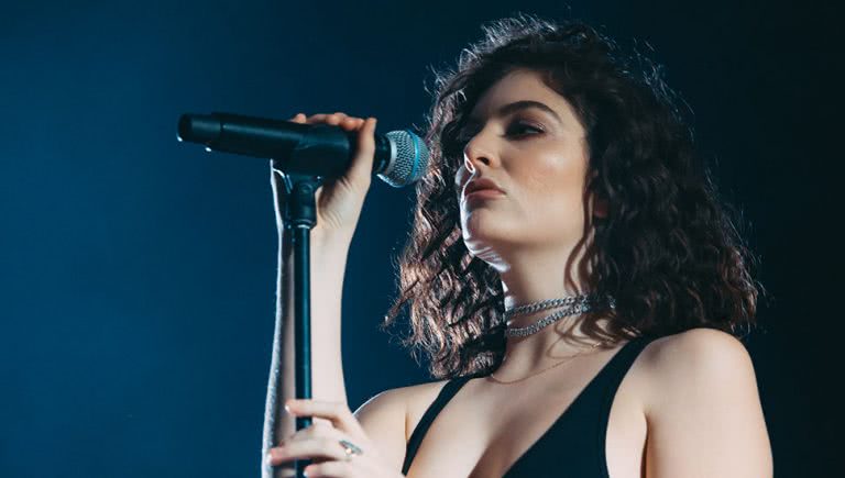 Photo of Lorde performing live