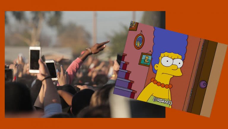 Custom image live concerts and Marge Simpson