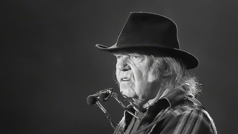 Watch Neil Young's first live performance in four years