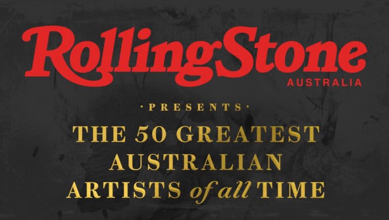 Image of the '50 Greatest Australian Artists of all Time' for Rolling Stone