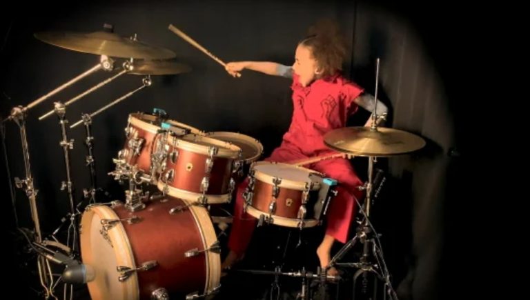 Watch Nandi Bushell and Queen drummer Roger Taylor jam together