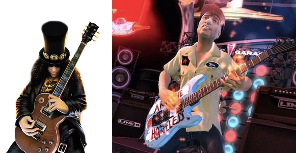 Guitarists Tom Morello and Slash Battle It Out as They Flash Into Their  'Guitar Hero' Selves on 'Interstate 80
