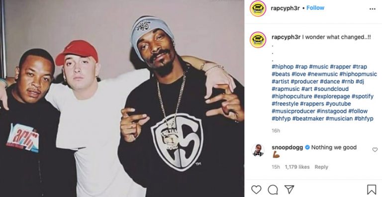 Snoop Dogg Eminem Instagram post